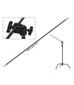 C-Stand Black 330cm with boom arm