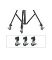 Stand Accessory - Wheels - 22mm
