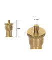 Spigot adapter 16 mm w/ 1/4" screw - dimensions